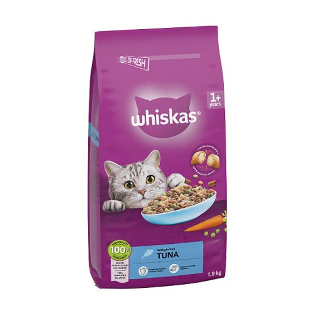 Whiskas Adult Cat Dry Food with Tuna 1+ 1.9kg
