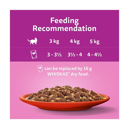 Whiskas Adult Pouches Meaty Meals in Jelly 1+ 12x85g