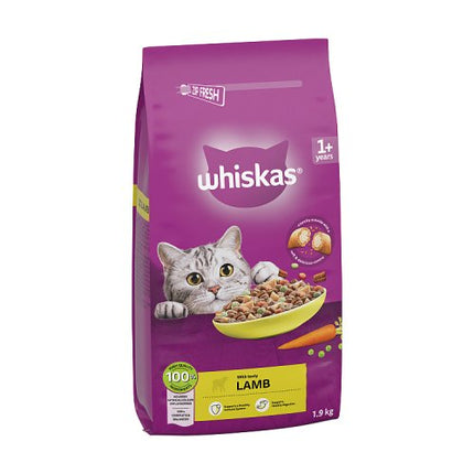 WHISKAS 1+ Cat Complete Dry with lamb 1.9kg