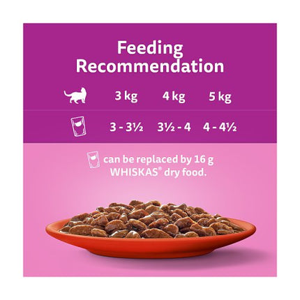 Whiskas 1+ Cat Pouches Meaty Meals in Gravy 12x85g