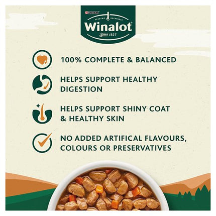 Winalot Meaty Chunks Mixed in Gravy Wet Dog Food 12x100g £4.49