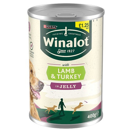 Winalot Lamb & Turkey Wet Dog Food 400g £1.25