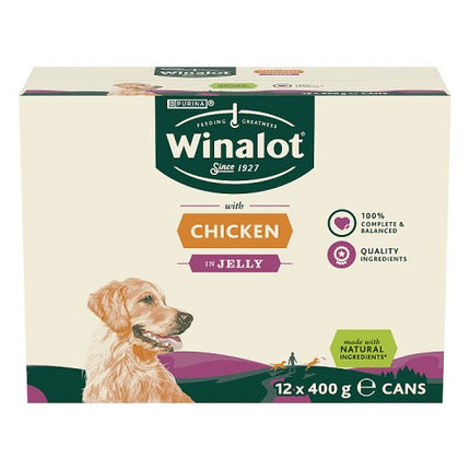 Winalot Cassics Chicken in Jelly Dog Food 12x400g