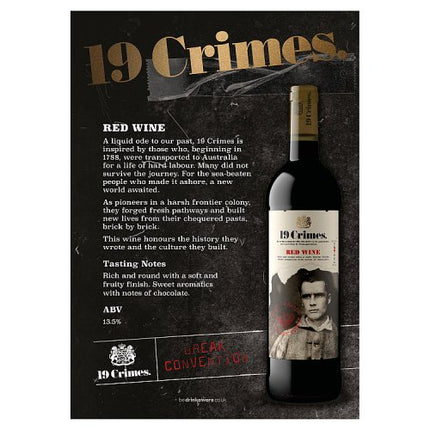 19 Crimes Red Wine 75cl