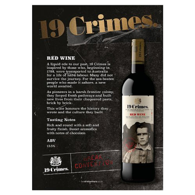 19 Crimes Red Wine 75cl
