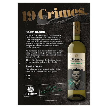 19 Crimes Sauvignon Blanc 75cl