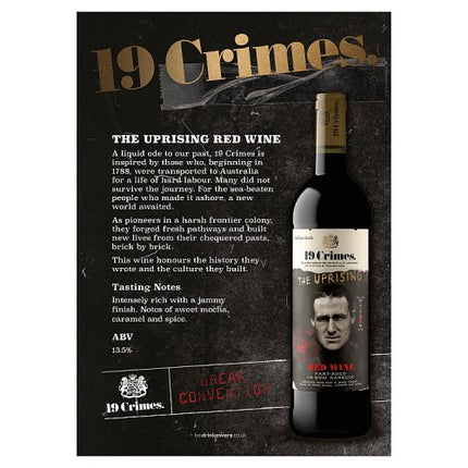 19 Crimes The Uprising Red Wine 75cl