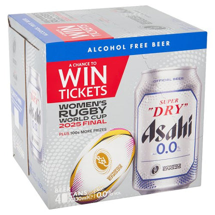Asahi Super Dry 0.0% Alcohol Free Beer Can 4 x 330ml