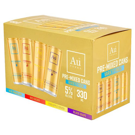 AU Vodka Pre-Mixed Variety Pack Can 330ml