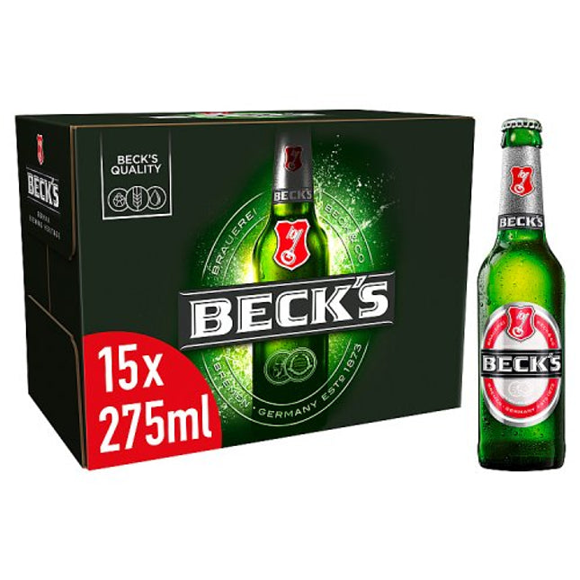 Beck's Regular Beer Bottle 15 x 275ml