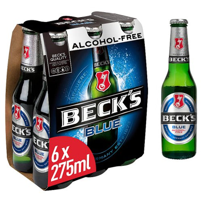 Beck's Blue Alcohol Free Beer Bottle 6 x 275ml