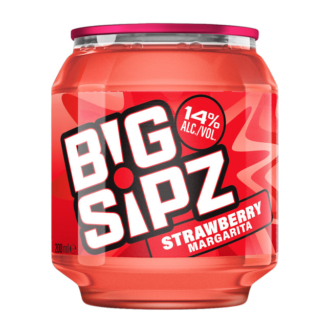 Big Sipz Strawberry Margarita 24 x 200ml