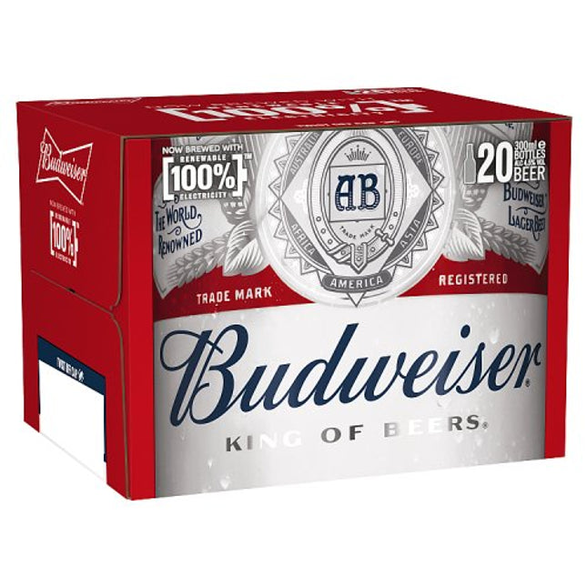 Budweiser Beer Bottle 20 x 300ml