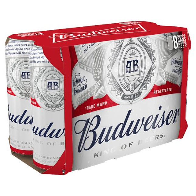 Budweiser Beer Can 8 x 500ml £9.99