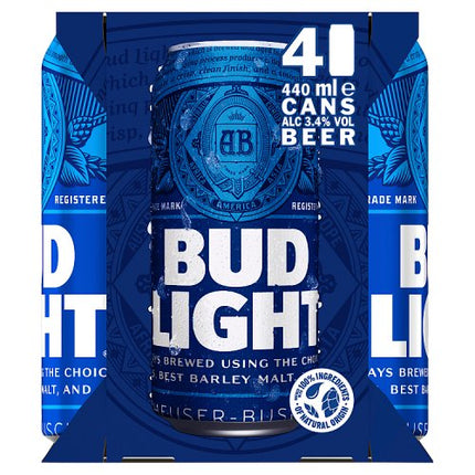Bud Light Can 4 x 440ml