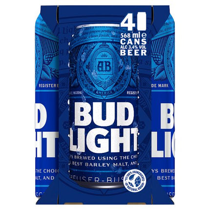 Bud Light Pint Can 4 x 568ml