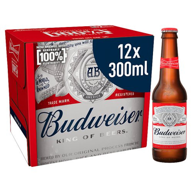 Budweiser Beer Bottle 12 x 300ml