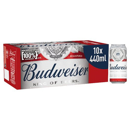 Budweiser Beer Can 10 x 440ml
