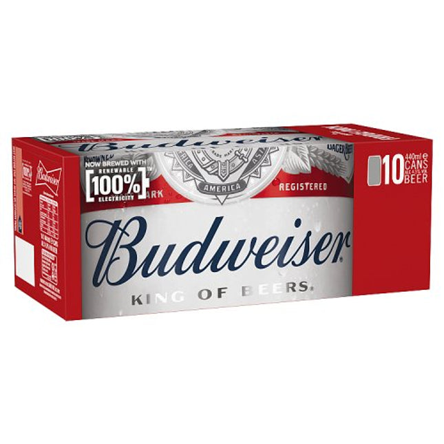 Budweiser Beer Can 10 x 440ml