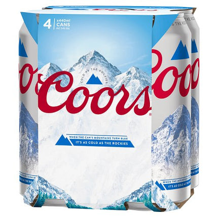 Coors Lager Cans 4 x 440ml