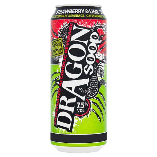 Dragon Soop Strawberry & Lime Can 500ml £3.49