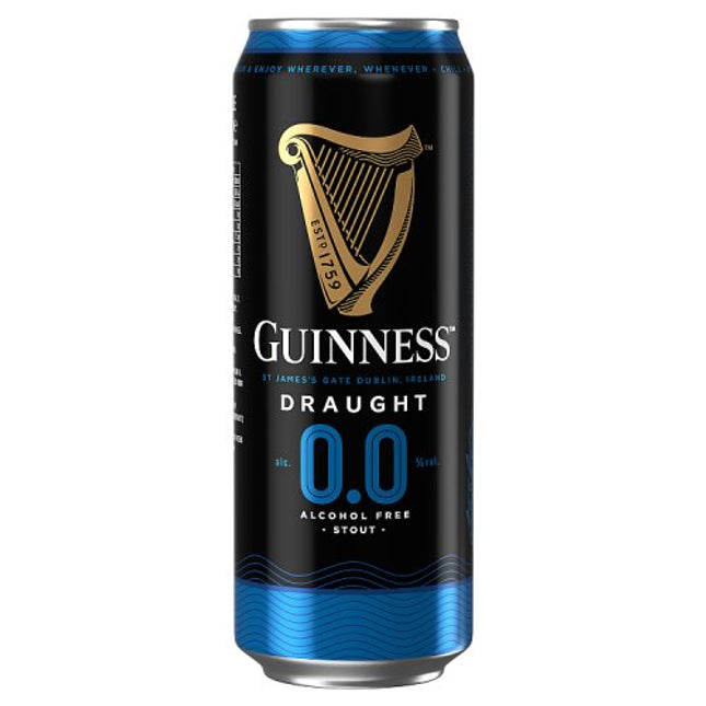 Guinness Draught 0.0% Alcohol Free Beer Can 4 x 440ml