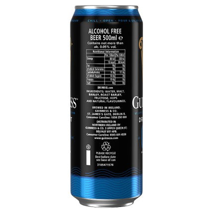 Guinness Draught 0.0% Alcohol Free Beer Can 4 x 440ml