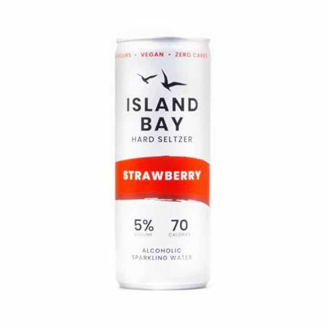 Island Bay Strawberry Hard Seltzer Can 250ml