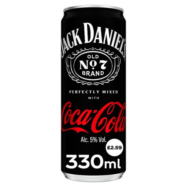 Jack Daniel's & Coca Cola Can 12 x 330ml £2.59