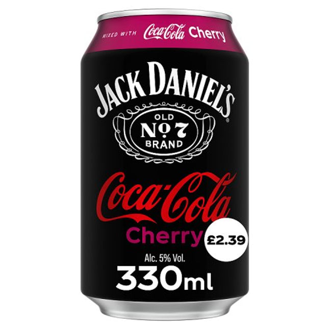 Jack Daniel's & Coca-Cola Cherry 330ml  £2.39