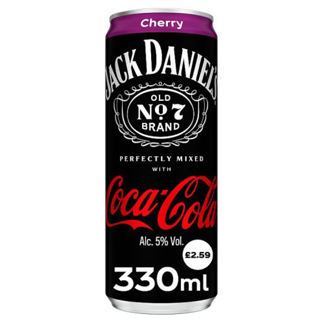 Jack Daniel's & Coca-Cola Cherry 12x330ml  £2.59