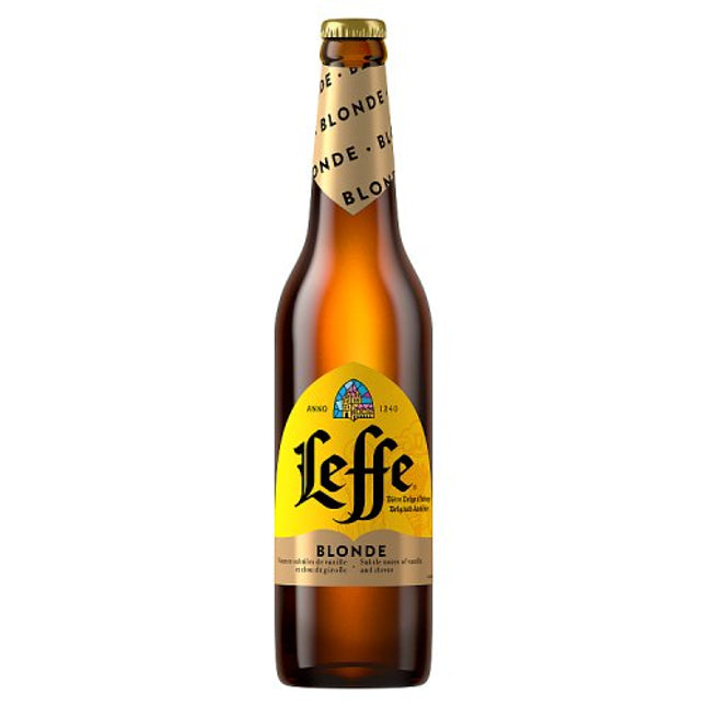 Leffe Blonde Beer Bottle 12 x 500ml