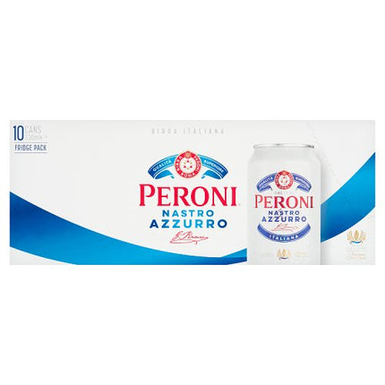 Peroni Nastro Azzuro Stubby Cans 10 x 330