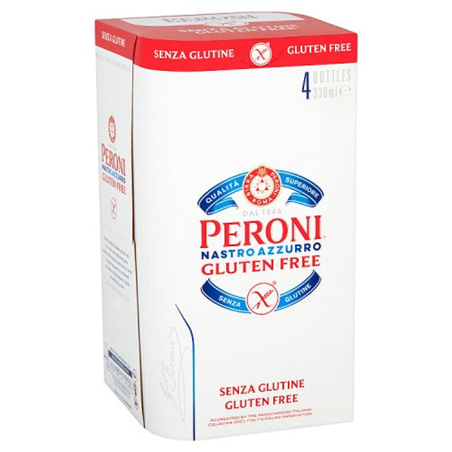 Peroni Nastro Gluten Free Beer Bottle 4 x 330ml