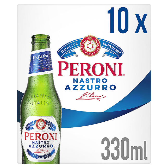 Peroni Nastro Azzuro Bottle 330ml 10 Pack