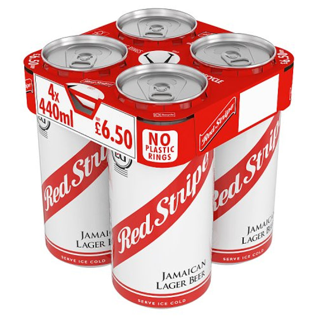 Red Stripe Lager Can 4 x 440ml £6.50