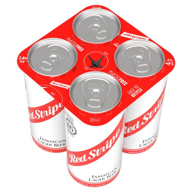 Red Stripe Jamaica Lager Beer Can 4 x 440ml