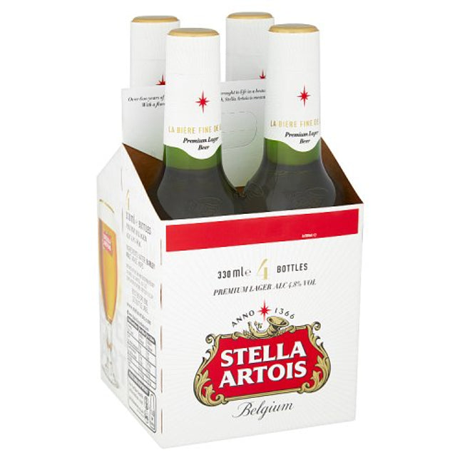 Stella Artois Lager Bottle 4 x 330ml