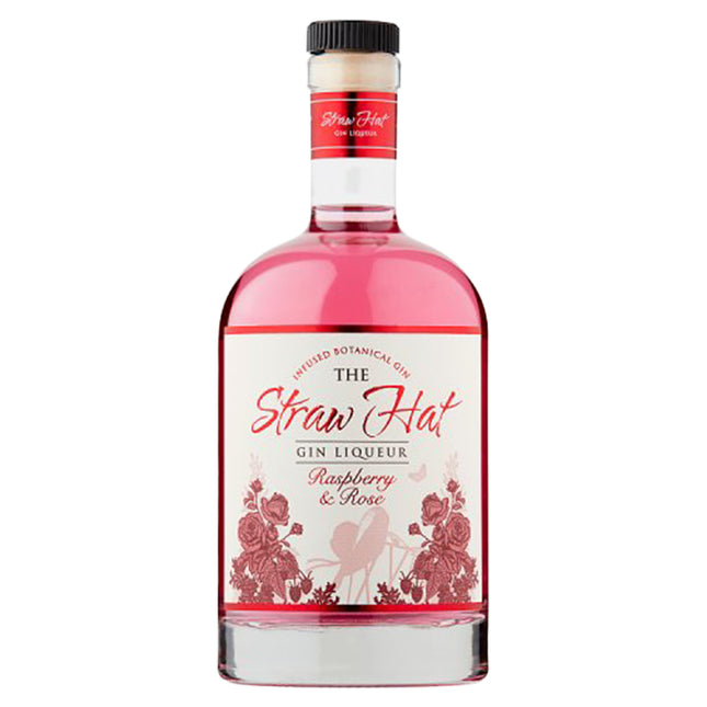 The Straw Hat Raspberry & Rose Gin Liqueur 50cl