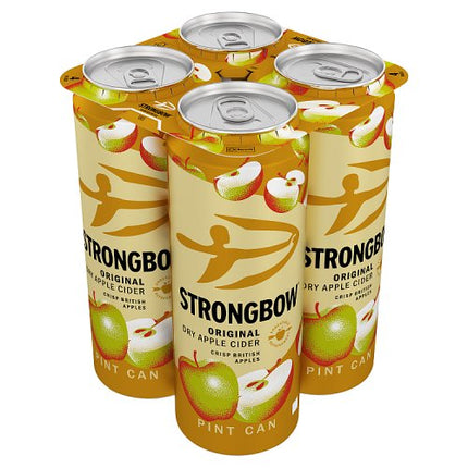 Strongbow Original Apple Cider Pint Can 4 x 568ml