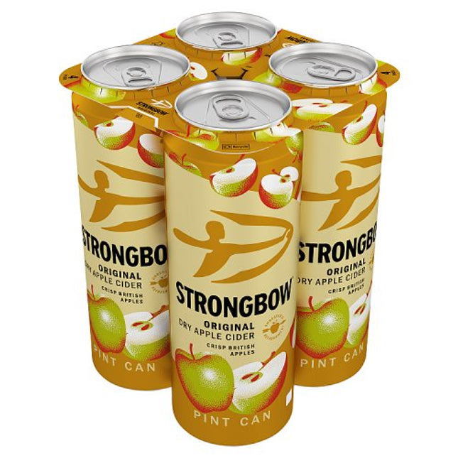 Strongbow Original Apple Cider Pint Can 4 x 568ml