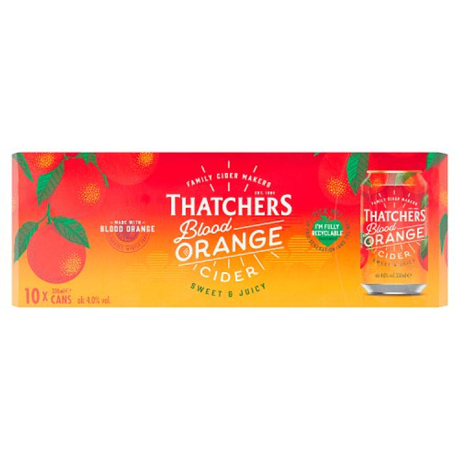 Thatchers Blood Orange Cider Can 10 x 330ml