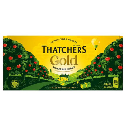 Thatchers Gold Somerset Cider Can 10 x 440ml