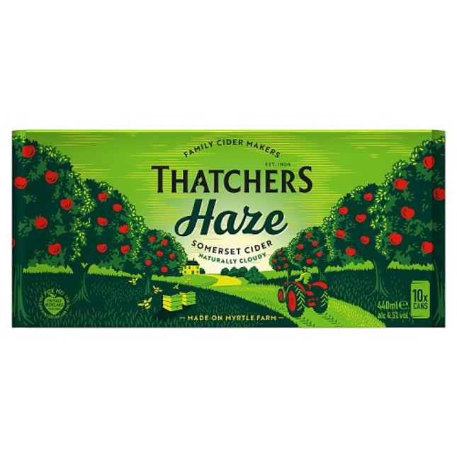 Thatchers Haze Cider Can 10 x 440ml