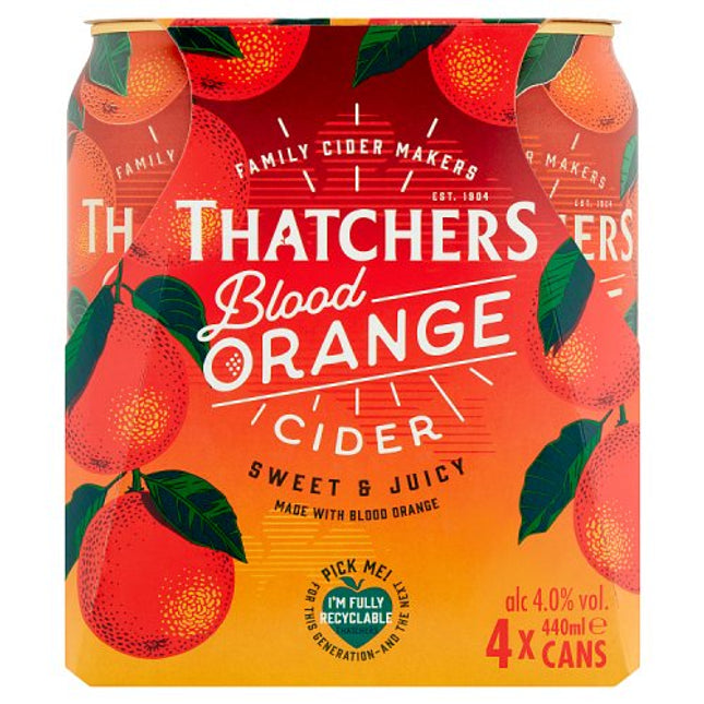 Thatchers Blood Orange Cider Can 4 x 440ml