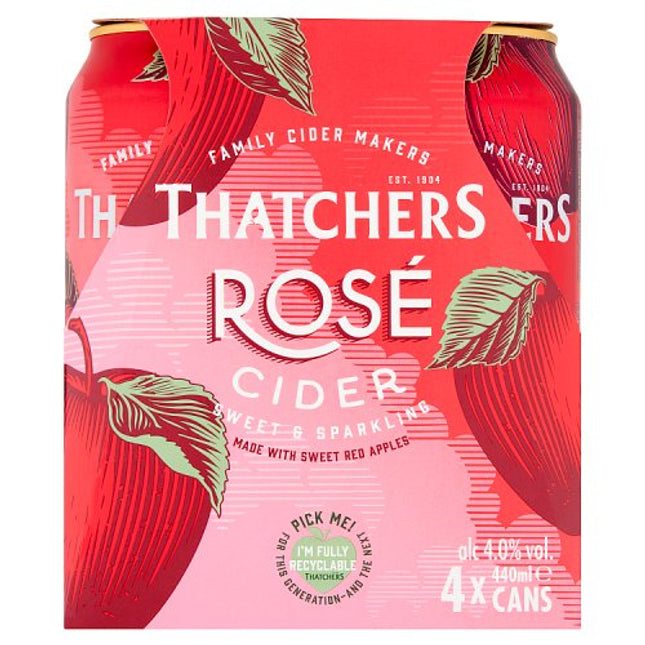 Thatchers Rosé Cider Can 4 x 440ml