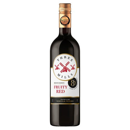 Three Mills 8% Fruity Red Wine 75cl