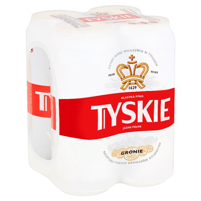 Tyskie Gronie Beer Can 4 x 500ml