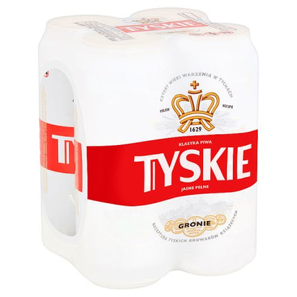 Tyskie Gronie Beer Can 4 x 500ml £6.79