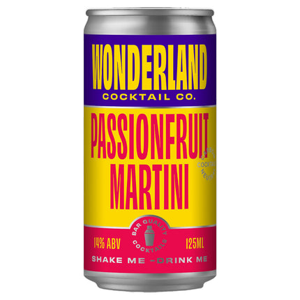 Wonderland Cocktail Co. Passionfruit Martini 125ml